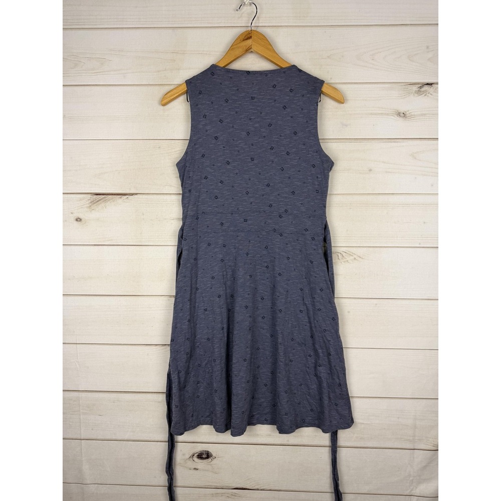 Toad&Co Sleeveless Wrap Midi Dress in Heather Navy - Picture 2 of 8
